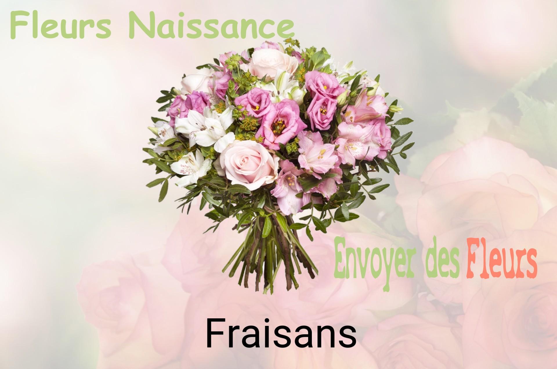 Bouquet de fleurs de naissance livré à Fraisans